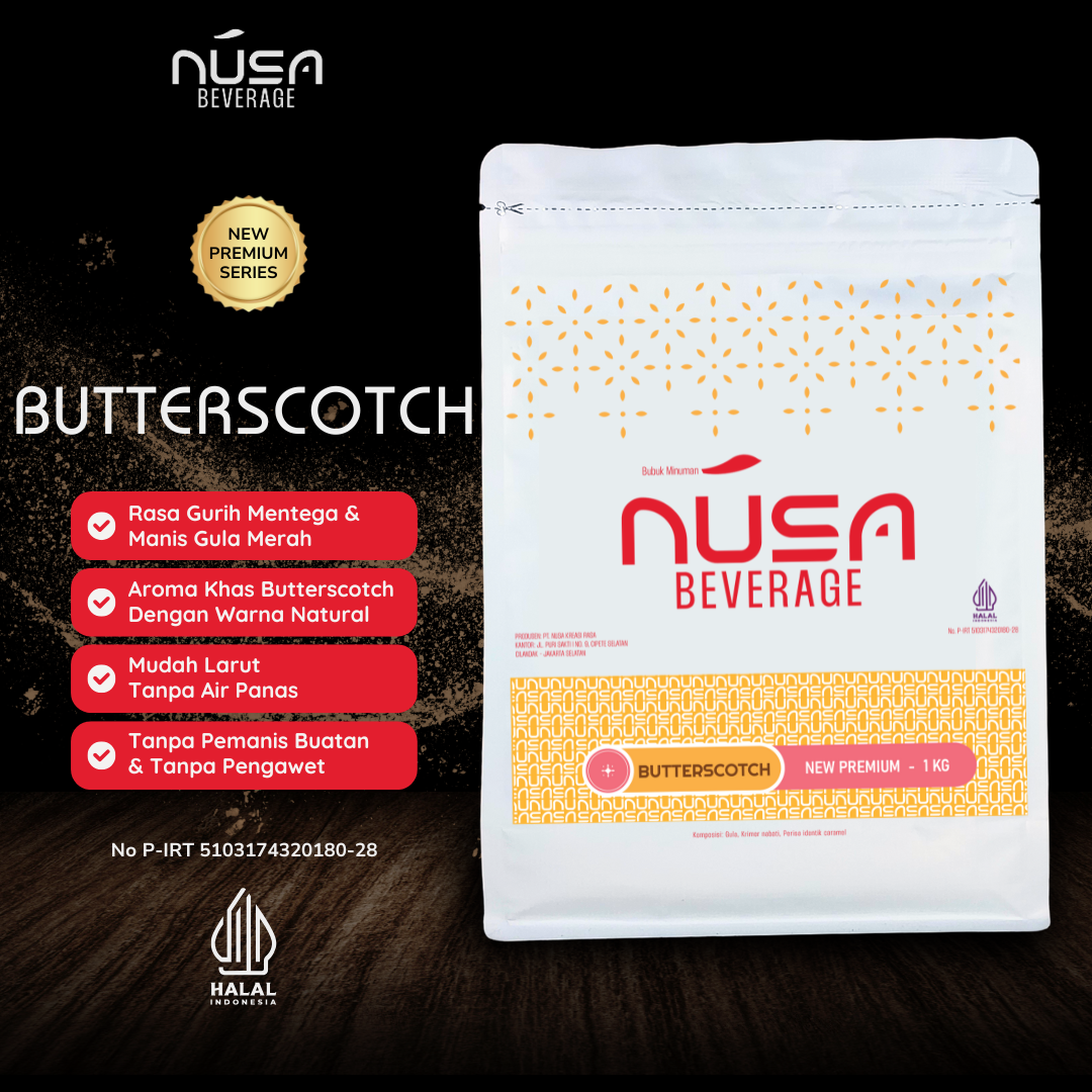 Bubuk Minunan rasa identik butterscotch